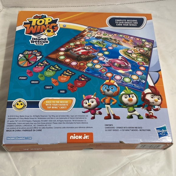Nick Jr Top Wing Island Rescue Board Game By Hasbro Ages 4+ Sealed New - Picture 2 of 10